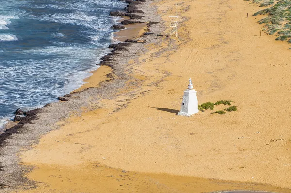 Ramla stranden på norra sidan av gozo, malta — Stockfoto