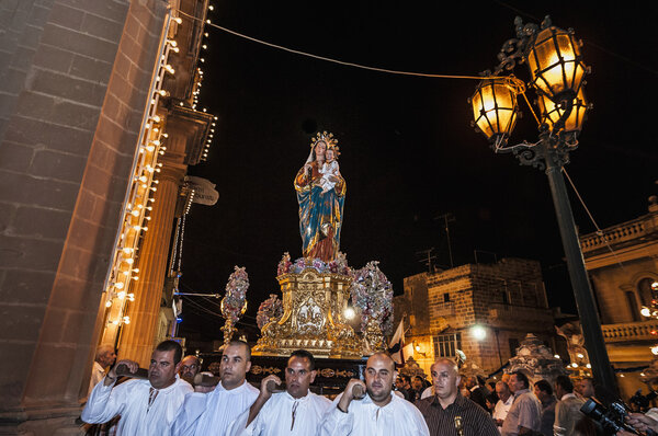 Santa Marija Assunta procession in Gudja, Malta.