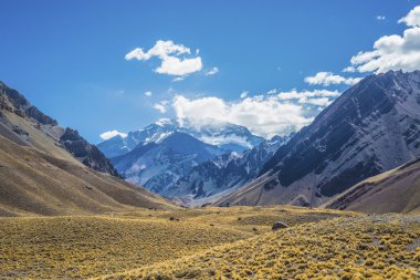 Aconcagua, mendoza, Arjantin andes Mountains.
