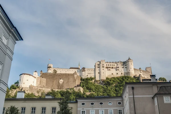 Castillo de Hohensalzburg (Festung Hohensalzburg) en Salzburgo, Austri — Foto de Stock