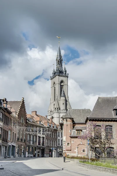 Het Belfort (Frans: beffroi) van Doornik, België — Stockfoto