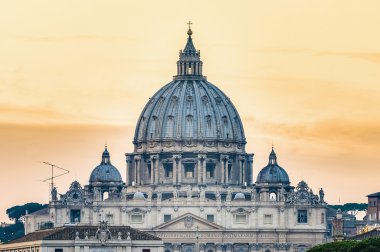 Saint Peter's Basilica in Vatican City, Italy clipart
