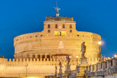 Castel sant angelo parco adriano, rome, İtalya