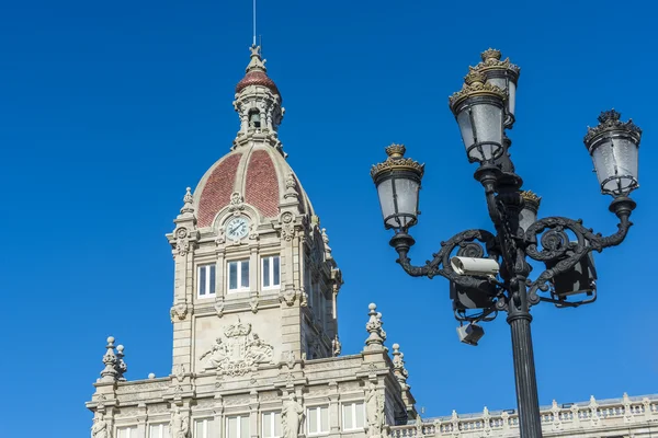 Uma Câmara Municipal de Coruna em A Coruna, Espanha . — Fotografia de Stock