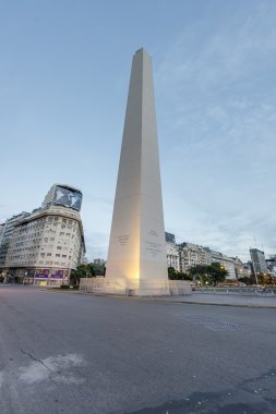 The Obelisk (El Obelisco) in Buenos Aires. clipart