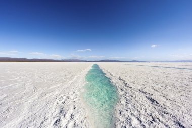 salinas grandes jujuy, Arjantin üzerinde su havuzu.