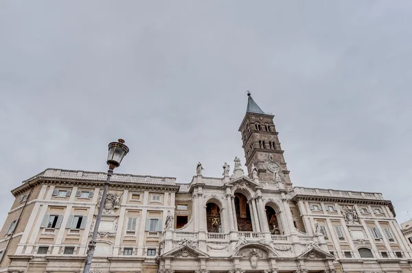 Papežské baziliky saint mary významné v Římě, Itálie. — Stock fotografie