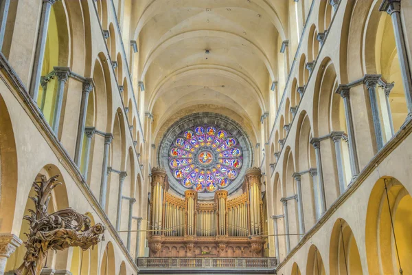 Katedra Matki Bożej tournai w Belgii — Zdjęcie stockowe