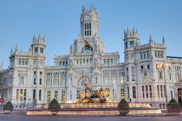 Фонтан Cibeles в Мадриде, Испания — стоковое фото