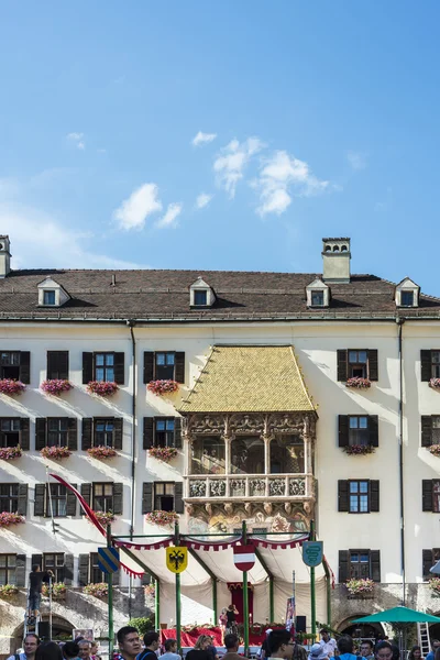 Das goldene dach in innsbruck, österreich. — Stockfoto