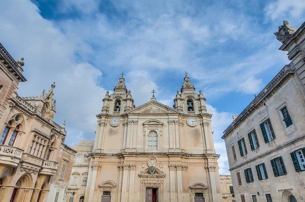 Mdina, malta, Aziz paul Katedrali — Stok fotoğraf