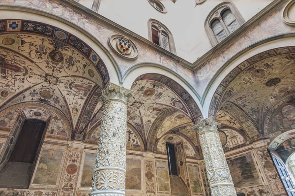 Palazzo Vecchio, radnice Florencie, Itálie. — Stock fotografie