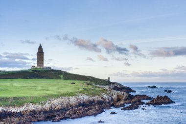 Kule Herkül coruna, Galiçya, İspanya.