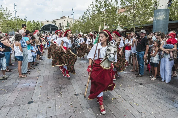 Cercavila výkon v rámci vilafranca del penedes koná festa major — Stock fotografie