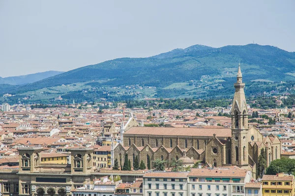 Bazilika svatého kříže ve Florencii, Itálie — Stock fotografie