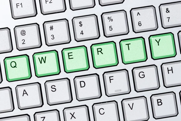 Qwerty keyboard — Stock Photo, Image