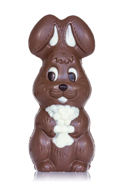 Conejo de chocolate de Pascua — Foto de Stock