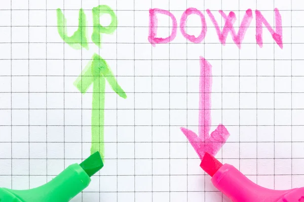 Up and down arrows — Stock Photo, Image