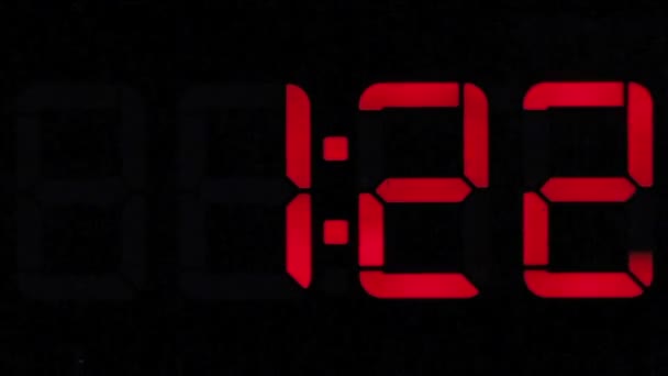 Temporizador com números digitais — Vídeo de Stock