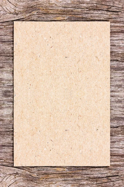 Recycle paper on wooden background — Stock Photo, Image
