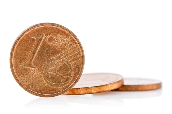 Bronze Euro Cent coins — Stock Photo, Image