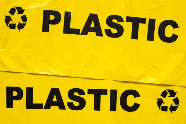 Vuilniszakken voor recycleerbaar plastiek — Stockfoto