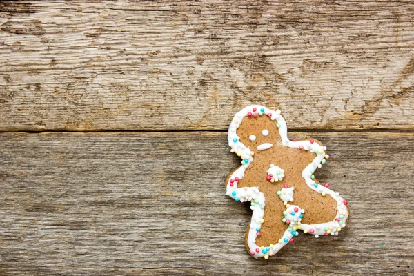 Uomo di pan di zenzero fatto in casa — Foto Stock