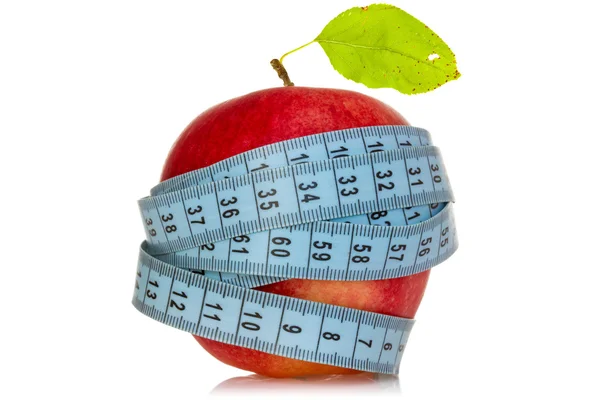 Diät-Konzept mit gesunden Apfel — Stockfoto
