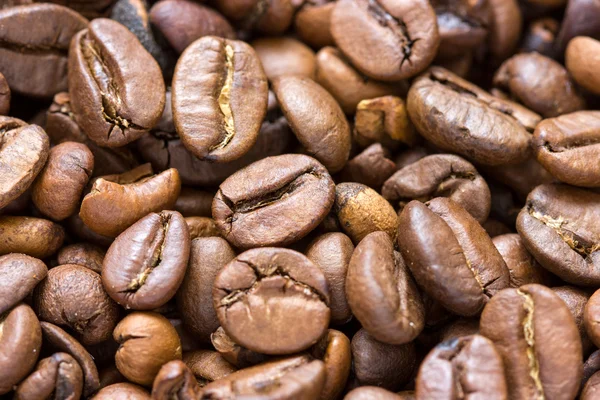 烘烤咖啡豆的背景 — 图库照片
