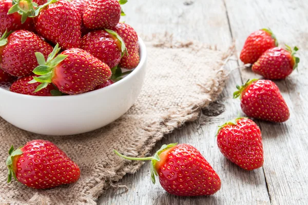 Strawberry in a bowl — Stock Photo, Image