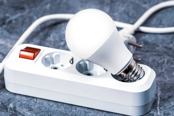Elektrische Verlengsnoer Ledlamp — Stockfoto