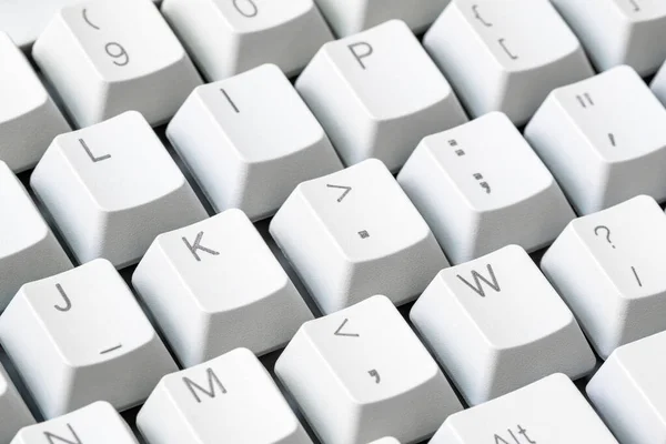 Old Computer Keyboard Big Keys Close View — Stock Photo, Image