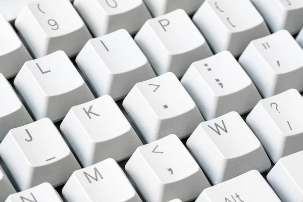 Vieux Clavier Ordinateur Avec Grandes Touches Vue Rapprochée — Photo