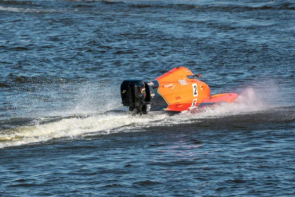 Kupiskis Lithuania 13Th August 2022 Powerboats Racing Uim World Championship — Fotografia de Stock