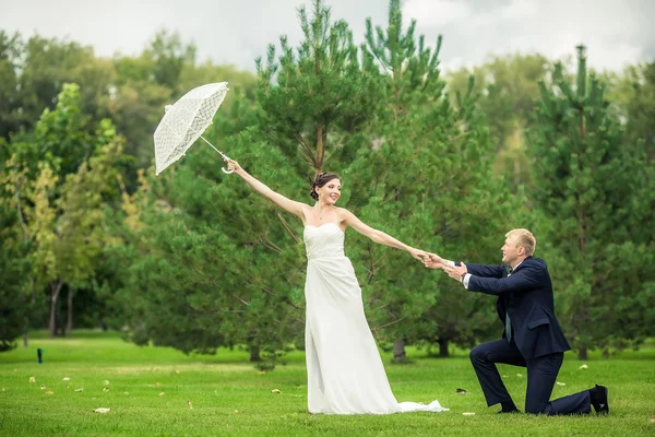 The bride and groom — Stock Photo, Image