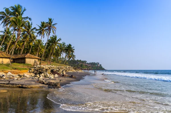 Tropische Lagune. odayam beach, kerala, indien — Stockfoto