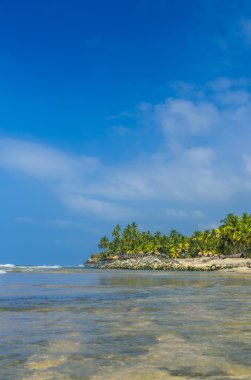 inanılmaz Hint plajları, siyah sahil varkala. Kerala, Hindistan.