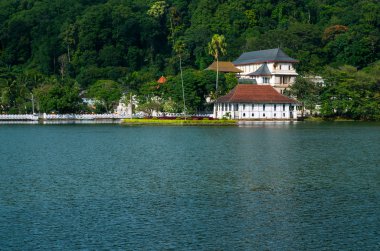 Kandy şehir manzaralı ve kutsal tooth relic Tapınağı