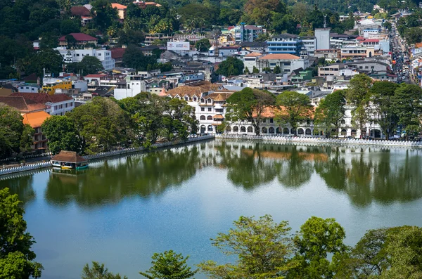 Kandy City Vista y Templo de la Reliquia del Diente Sagrado —  Fotos de Stock