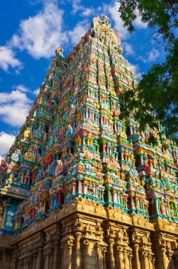 Meenakshi madurai, tamil nadu, Güney Hindistan hindu Tapınağı