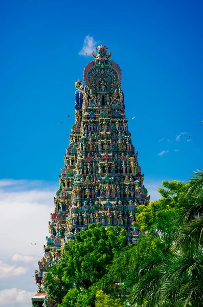 Templo hindu de Meenakshi em Madurai, Tamil Nadu, sul da Índia — Fotografia de Stock