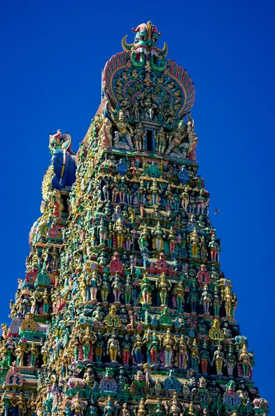 Templo hindu de Meenakshi em Madurai, Tamil Nadu, sul da Índia — Fotografia de Stock