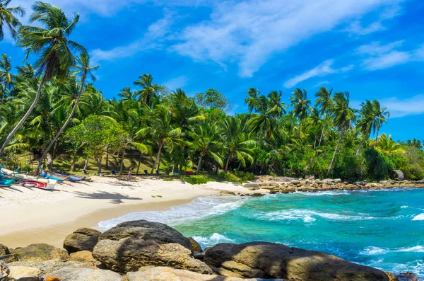 Spiaggia tropicale in Sri Lanka — Foto Stock