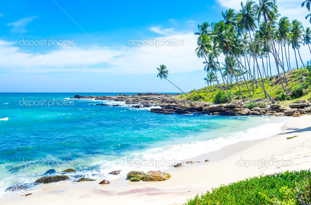 Tropical beach in Sri Lanka