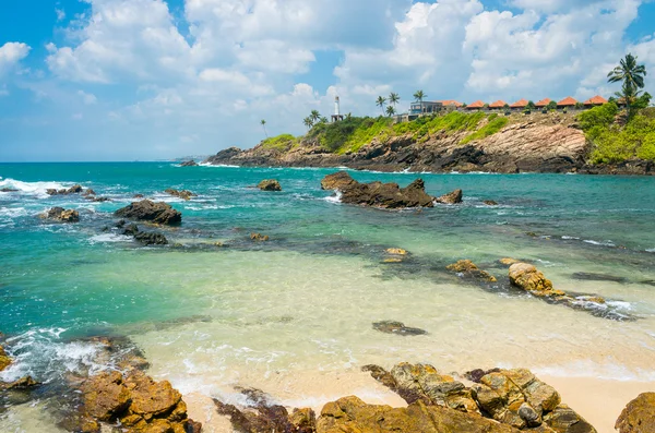 Praia tropical no Sri Lanka — Fotografia de Stock