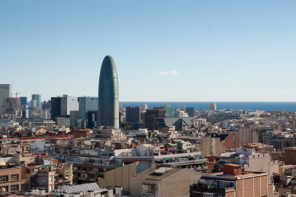 Vue sur le paysage de Barcelone depuis Gaudi — Photo