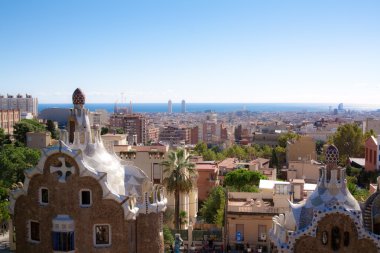 Barcelona gaudi peyzaj görünümünden