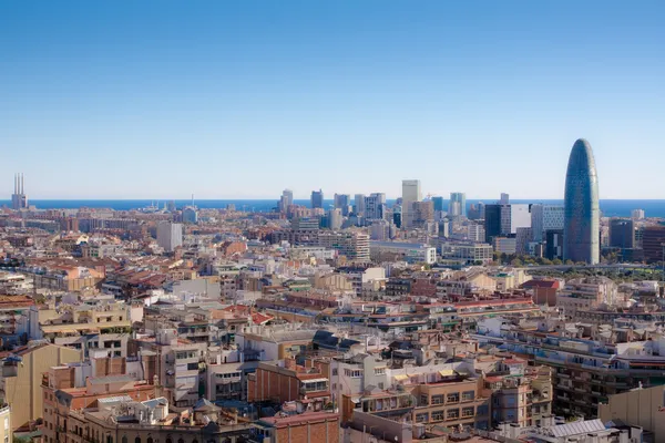 Barcelona landscape view from Gaudi — Stock Photo, Image
