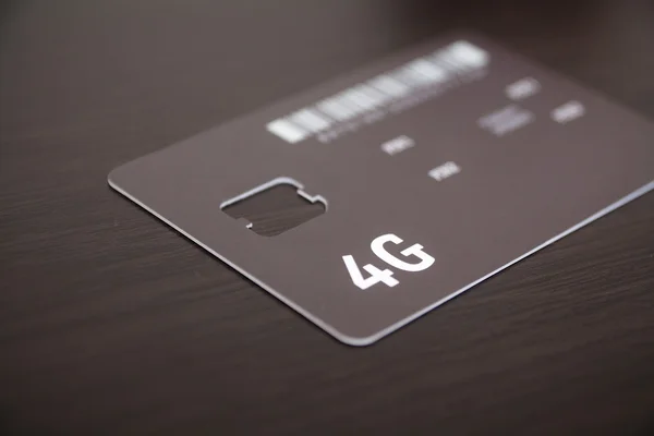 Forma do cartão SIM 4G Imagem De Stock