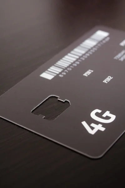 Forma do cartão SIM 4G Fotografia De Stock